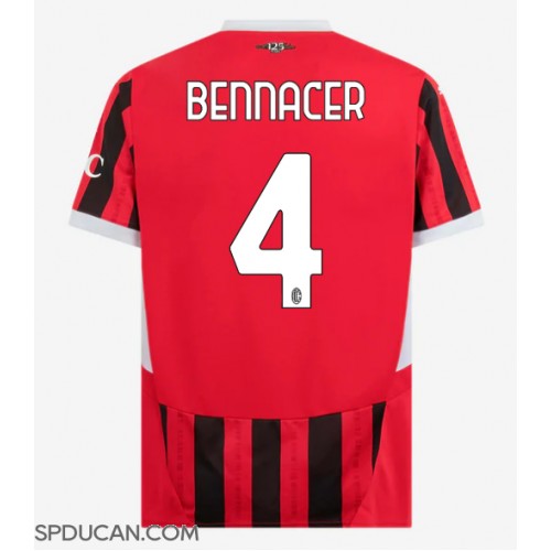 Muški Nogometni Dres AC Milan Ismael Bennacer #4 Domaci 2024-25 Kratak Rukav